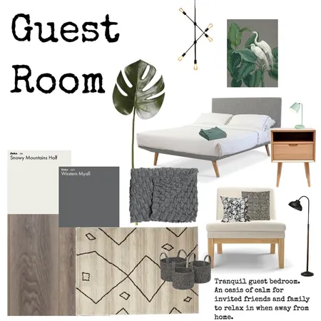 Guest Bedrrom Interior Design Mood Board by aligndesign on Style Sourcebook