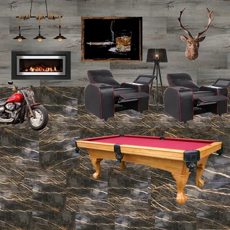 Man Cave - Cranbourbne Interior Design Mood Board by aimeeadventures on Style Sourcebook