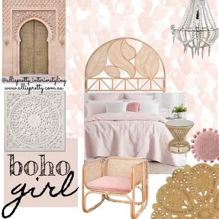 Boho Girl Interior Design Mood Board by Kristina on Style Sourcebook