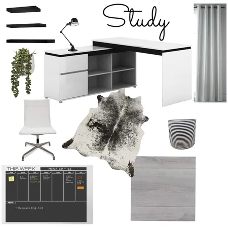 Study design Interior Design Mood Board by ChelsvanMels on Style Sourcebook