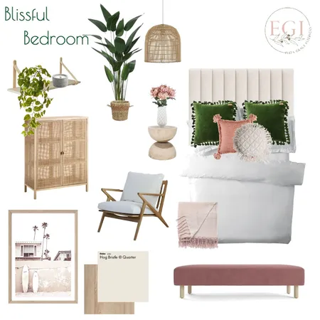 Blissful Bedroom Interior Design Mood Board by Eliza Grace Interiors on Style Sourcebook