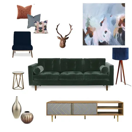 mid cent luxe Interior Design Mood Board by Simplestyling on Style Sourcebook