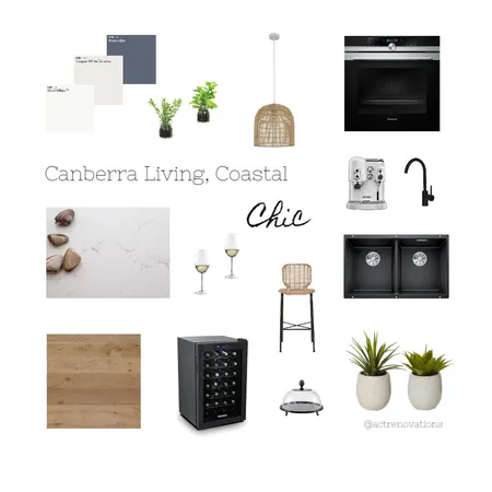Coastal Chic kitchen for Canberra living Interior Design Mood Board by ACTRenovations on Style Sourcebook