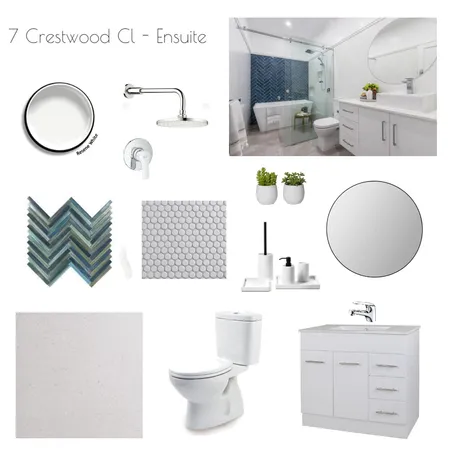 7 Crestwood Cl - Ensuite Interior Design Mood Board by Bronwyn on Style Sourcebook