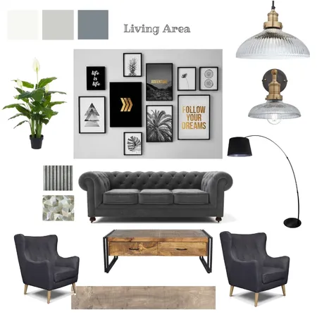 Living Area Interior Design Mood Board by beckylevers on Style Sourcebook