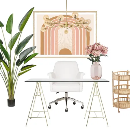 Boho Chic Office Interior Design Mood Board by becurated on Style Sourcebook