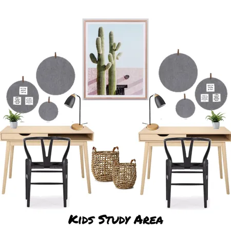 Kids Study Area Interior Design Mood Board by House2Home on Style Sourcebook