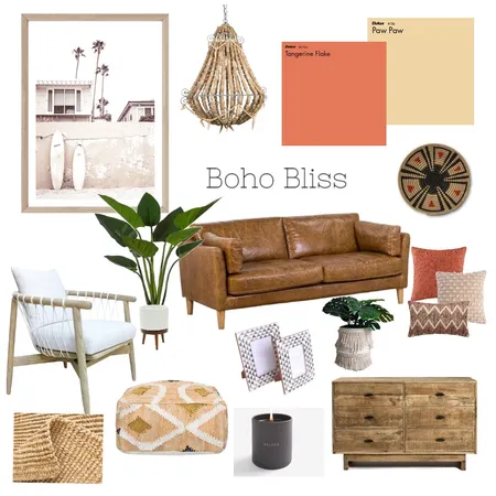 Boho Bliss Interior Design Mood Board by MyMillAmee on Style Sourcebook
