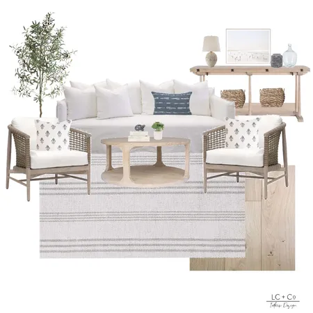 Coastal Living Room Interior Design Mood Board by LC + Co. Design Studio on Style Sourcebook