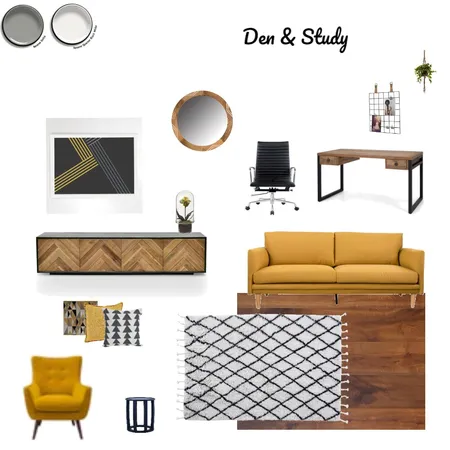 Den/Study Interior Design Mood Board by Chrissy on Style Sourcebook