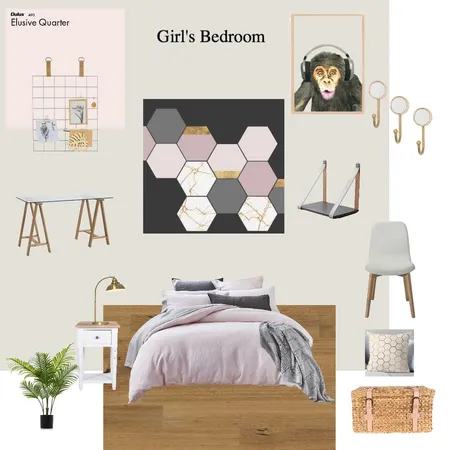 Girl's bedroom Interior Design Mood Board by Mindful Interiors on Style Sourcebook