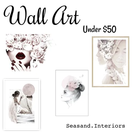Wall art under $50 Interior Design Mood Board by Seasand.interiors on Style Sourcebook