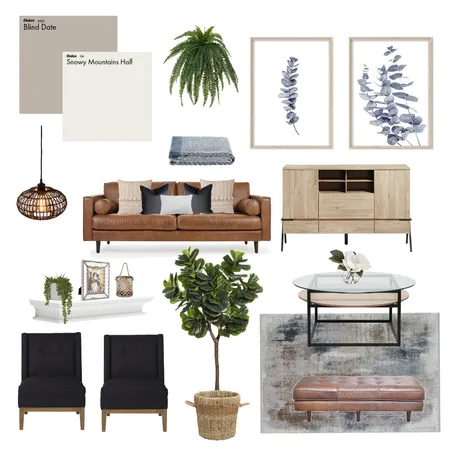 Cozy Blues Interior Design Mood Board by The Inner Collective on Style Sourcebook