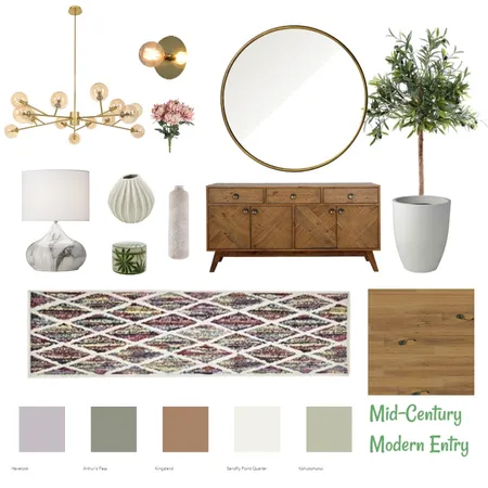 mid-century modern entry Interior Design Mood Board by helenarose on Style Sourcebook