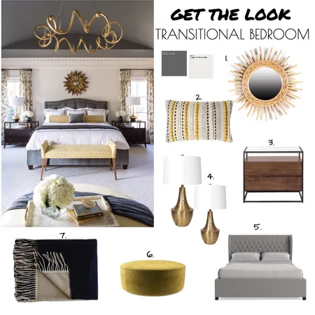 Transitional Bedroom Interior Design Mood Board by Thelifestyleloft on Style Sourcebook