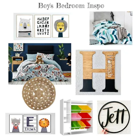 Boy's bedroom inspiration board Interior Design Mood Board by Enhance Home Styling on Style Sourcebook