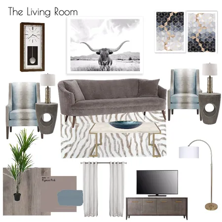 Mod 9 - The Living Room Interior Design Mood Board by denisecairo68 on Style Sourcebook