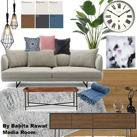 Media Room Interior Design Mood Board by babita.rawat on Style Sourcebook