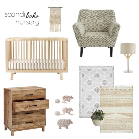Scandi-boho nursery Interior Design Mood Board by the_kaleidoscopecat on Style Sourcebook