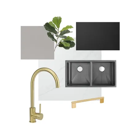 Brass and Gunmetal Interior Design Mood Board by sarahmantoszko on Style Sourcebook