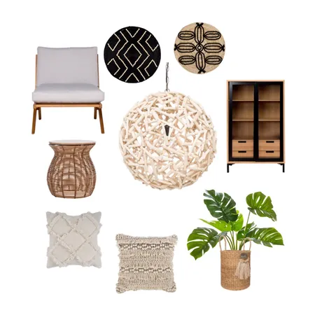 Natural textures in timber and black Interior Design Mood Board by monklit on Style Sourcebook