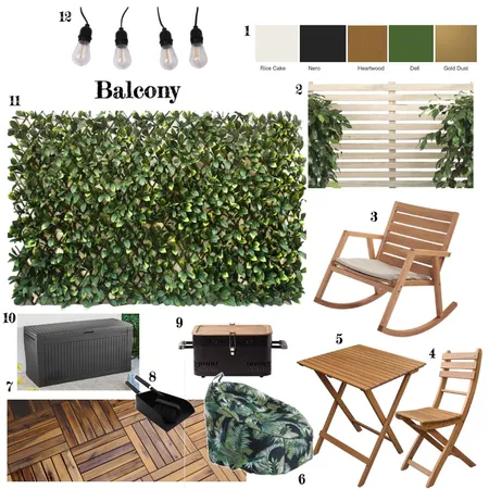 Dom's Balcony Interior Design Mood Board by hebb on Style Sourcebook