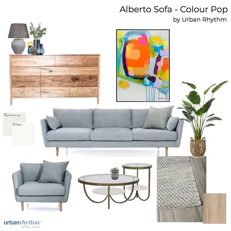 Alberto Sofa - Colour Pop Interior Design Mood Board by Urban Rhythm on Style Sourcebook