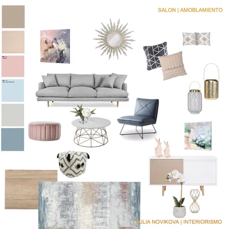 Spring Living Room Interior Design Mood Board by YNdesign | Online Interior Design on Style Sourcebook