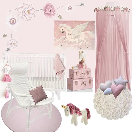Baby girls room Interior Design Mood Board by suerose7 on Style Sourcebook