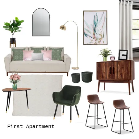 My First Apartment Interior Design Mood Board by The Inner Collective on Style Sourcebook