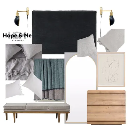 David Warnock - Master Bedroom Interior Design Mood Board by Hope & Me Interiors on Style Sourcebook