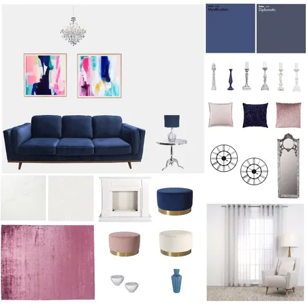 Living room classic glam Interior Design Mood Board by Designs by Sophie on Style Sourcebook