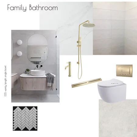 Family Bathroom Interior Design Mood Board by Style My Abode Ltd on Style Sourcebook