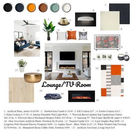 Lounge/TV Room Interior Design Mood Board by Julzp on Style Sourcebook