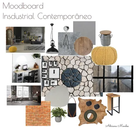 Mood boarde Industrial Contemporâneo Interior Design Mood Board by Dribastos on Style Sourcebook