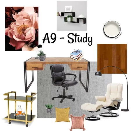 A9 - Study Interior Design Mood Board by lesleykayrey on Style Sourcebook