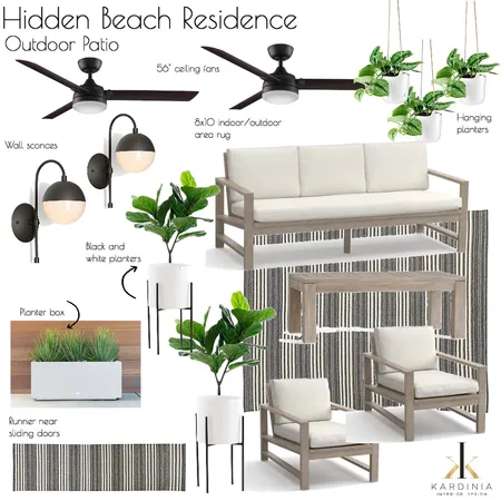 Hidden Beach Residence - Outdoor Patio Interior Design Mood Board by kardiniainteriordesign on Style Sourcebook