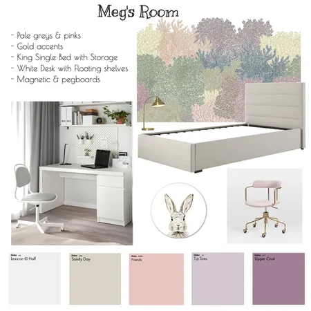 Megs Room Interior Design Mood Board by ReemaJC on Style Sourcebook