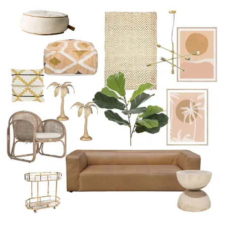 Peachy Interior Design Mood Board by Kylie Tyrrell on Style Sourcebook