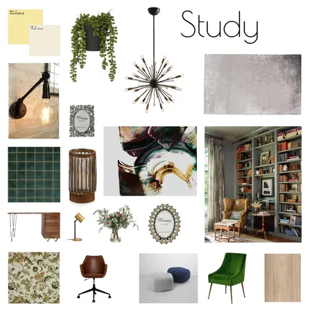 study Interior Design Mood Board by Roxana on Style Sourcebook