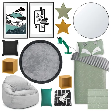 Amy boys room Interior Design Mood Board by Thediydecorator on Style Sourcebook