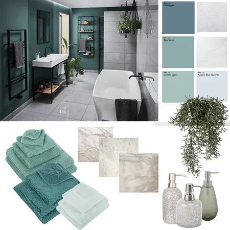 Mossy Bathroom Interior Design Mood Board by CharlieBe on Style Sourcebook