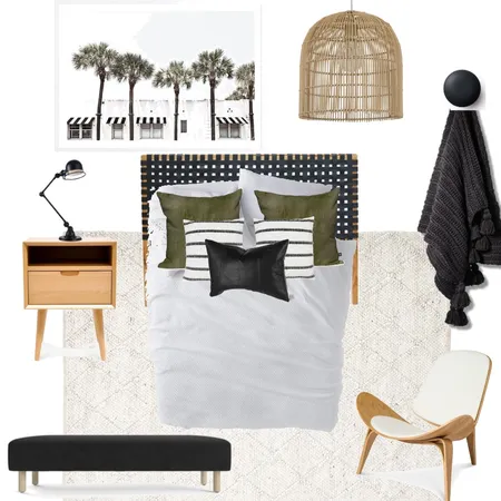 Leather Bedroom Interior Design Mood Board by Vienna Rose Interiors on Style Sourcebook