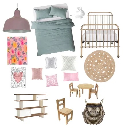 Lolas bedroom Interior Design Mood Board by Shell on Style Sourcebook