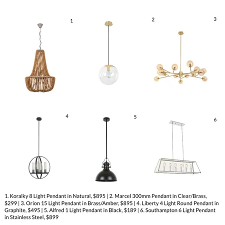 Beacon pendants Interior Design Mood Board by Kylie Tyrrell on Style Sourcebook