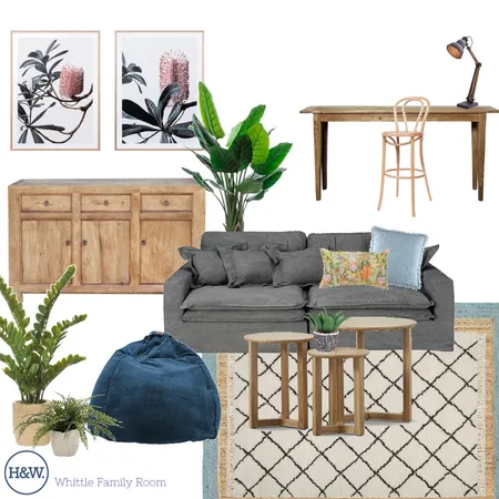 Whittel Family Room Interior Design Mood Board by Holm & Wood. on Style Sourcebook