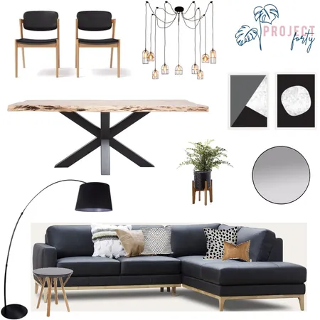 Monochrome Interior Design Mood Board by Project Forty on Style Sourcebook