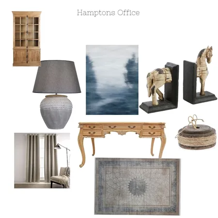 Hamptons Office Interior Design Mood Board by Simply Styled on Style Sourcebook