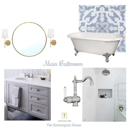 The Kensington House- Main Bathroom Interior Design Mood Board by jvissaritis on Style Sourcebook