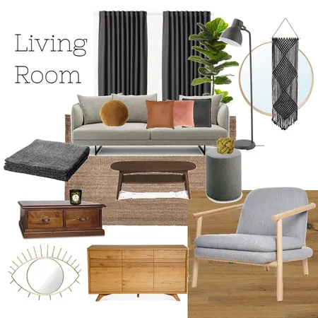 Lounge Room Interior Design Mood Board by Hope Interior Styling on Style Sourcebook